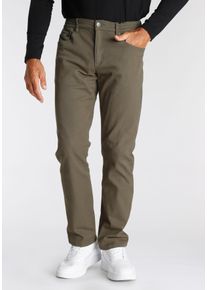 MAN'S WORLD Dehnbund-Hose MAN'S WORLD, Herren, Gr. 60, U + N + S Gr, gr&uuml;n (oliv), Obermaterial: 98% Baumwolle, 2% Elasthan, unifarben, bequem lang, Hosen Dehnbund-Hose, Stretch - bequem mit seitlichem Gummizug, Topseller