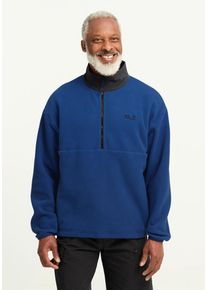Stehkragenpullover Jack Wolfskin "SUMETRO HZ M", Herren, Gr. S (48), blauorchid, Obermaterial: 100% POLYESTER. Futter: 100% POLYESTER, Pullover Stehkragenpullover