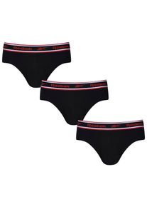 Slip Reebok "CHASE", Herren, Gr. S, schwarz, Single Jersey, Obermaterial: 95% Baumwolle, 5% Elasthan, unifarben, eng, Unterhosen Slip, basic, bequem, atmungsaktiv, mit Logo, breiter Bund, Baumwollmix