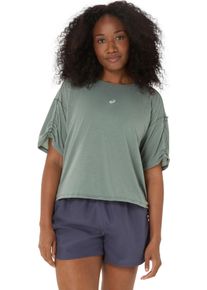 Laufshirt asics "NAGINO RUN ADJUSTABLE SS TOP", Damen, Gr. L, monument blau, Obermaterial: 78% Polyester, 20% Lyocell, 2% Elasthan, Shirts Laufshirt
