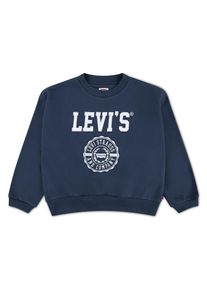 Sweatshirt LEVI'S KIDS "LVG COLLEGIATE CREW", M&auml;dchen, Gr. 10 (140), big dipper, Sweatware, Obermaterial: 60% Baumwolle, 40% Polyester, bedruckt, regular fit normal, Rundhals, Rippb&uuml;ndchen, Sweatshirts Sweatshirt, mit Markenprint, for Girls