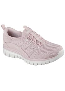 Slip-On Sneaker Skechers "GRACEFUL-PICTURE PERFECT", Damen, Gr. 37, rosa, Lederimitat, Textil, Schuhe Slip-On Sneaker, Freizeitschuh, Slipper in veganer Verarbeitung, Topseller