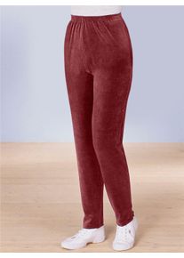 Nickihose Classic Basics, Damen, Gr. 44/46, Normalgr&ouml;&szlig;en, rot (bordeaux), 80% Baumwolle, 20% Polyester, unifarben, lang, Hosen Nickihose