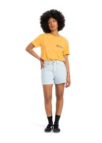 Jeansshorts Quiksilver "Denim", Damen, Gr. 25 (XXS), blau (ice flow), Obermaterial: 100% Walkfrottier;, Jeans Jeansshorts