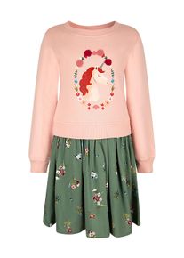 Sommerkleid happy girls "dress", M&auml;dchen, Gr. 98, EURO-Gr&ouml;&szlig;en, dusty rose, Stoff, 100% Baumwolle, normal, Kleider Sommerkleid