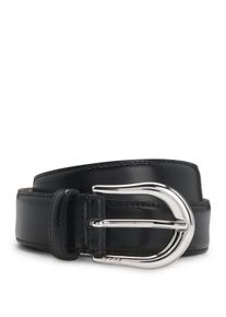 Lederg&uuml;rtel BOSS "Carol-St Sz30", Damen, Gr. 100, schwarz (schwarz 001), Rindsleder, unifarben, G&uuml;rtel Lederg&uuml;rtel, in Italien gefertigt