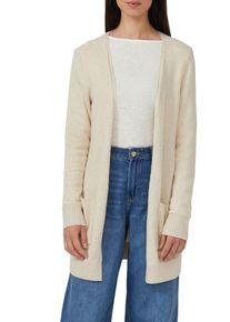 Strickjacke s.Oliver, Herren, Gr. 36, beige melange, Strick, Obermaterial: 50% Baumwolle, 25% Polyamid, 14% Polyacryl, 8% Wolle, 3% Elasthan, meliert, regular fit ca. Mitte Oberschenkel, Rundhals, Rippb&uuml;ndchen, Strickjacken Strickjacke, mit aufgesetzten Taschen