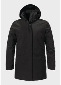 Sch&ouml;ffel Doppeljacke SCH&Ouml;FFEL "Urban 3in1 Parka Style Borkol WMS", Damen, Gr. 40, schwarz (9990, schwarz), Aussenjacke Oberstoff: Aussenseite: 100% Polyester; (Membran: Polyurethan); Futter: 100% Polyester; Futter: 100% Polyester Innenjacke Oberstoff: 100% Polyester; Futter: 100% Polyester; Wattierung: 100% Polyester, regular fit, hoch geschlossener Ausschnitt, Jacken Doppeljacke
