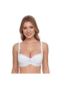 Dirndl-BH SuSa "Wiesn-Zauber", Damen, Gr. 95, Cup E, wei&szlig;, Spitze, Obermaterial: 59% Polyamid, 37% Baumwolle, 4% Elasthan, unifarben, festlich, BHs Dirndl-BH, mit Spitze, elastisch, vorgeformte Cups, feminin