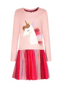 Sommerkleid happy girls "dress", M&auml;dchen, Gr. 104, EURO-Gr&ouml;&szlig;en, rosa (dusty rose), Stoff, 100% Baumwolle, normal, Kleider Sommerkleid