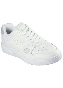 Sneaker Skechers "Harry Kane - Off Pitch Collection: Koopa - Harry Kane Court", Herren, Gr. 48,5, wei&szlig;, Leder, Schuhe Sneaker, Retro Sneaker signiert vom weltbekannten Fu&szlig;ballstar Harry Kane