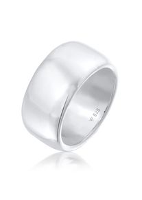 Silberring Elli Premium "Ring Breit Schlicht Bandring Trend 925 Sterling Silber" Gr. 52, silber, Fingerringe, Damen, 52, Silber 925 (Sterlingsilber), Silberring