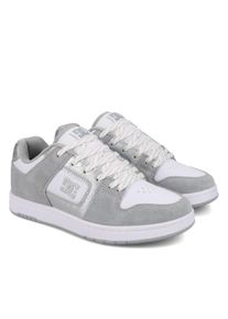 Sneaker DC Shoes "Manteca 4", Damen, Gr. 7(38), wei&szlig; (grau, grau, wei&szlig;), Obermaterial:53.02% Leder, 46.98% Synthetikmaterial;, Schuhe Sneaker