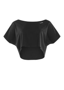 Oversize-Shirt WINSHAPE "DT104", Damen, Gr. L, schwarz, 80% Polyester, 20% Elasthan, U-Boot-Ausschnitt, Shirts Oversize-Shirt, Functional