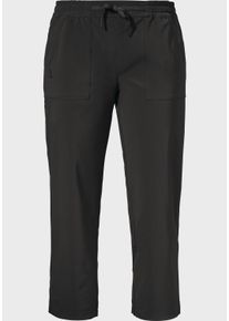 Sch&ouml;ffel 3/4-Hose SCH&Ouml;FFEL "Pants Rangun L", Damen, Gr. 46, Normalgr&ouml;&szlig;en, schwarz (9990, schwarz), Oberstoff: 87% Polyester, 13% Elasthan, Hosen 3/4-Hose