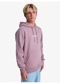 Kapuzensweatshirt Quiksilver "SCREEN FLEECE FINELINE HOODIE", Herren, Gr. M, elderberry, Obermaterial: 60% Baumwolle, 40% Polyester, Sweatshirts Kapuzensweatshirt