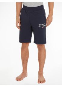 Schlafshorts "SHORT HWK", Herren, Gr. XXL (56), N-Gr, blau (desert, sky, (dunkelblau)), Sweatware, Obermaterial: 50% Baumwolle, 50% Polyester, Tommy Hilfiger Underwear, meliert, k&ouml;rpernah ca. Mitte Oberschenkel, Hosen Schlafshorts, mit Tommy Hilfiger Markenlogo-Schriftzug