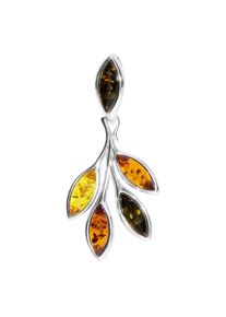 Kettenanh&auml;nger OSTSEE-SCHMUCK "OSTSEE-SCHMUCK Anh&auml;nger Elena Anh&auml;nger Elena", wei&szlig; (wei&szlig;, neutral), Schmuckanh&auml;nger, Damen, 42x22mm, Silber 925 (Sterlingsilber), 3,7 g, Kettenanh&auml;nger