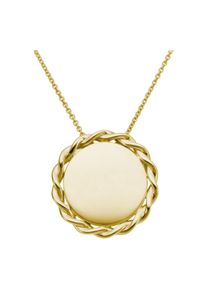 Kettenanh&auml;nger Firetti "Schmuck Geschenk Gold 375 Halsschmuck Anh&auml;nger Kreis rund mit Borde", gelbgoldfarben, Schmuckanh&auml;nger, Damen, Gelbgold 375, 1,3 g, Kettenanh&auml;nger