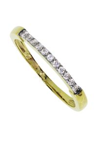 Fingerring OSTSEE-SCHMUCK "- Helle - Gold 333/000 - Zirkonia" Gr. 58, gold (gold 333, goldfarben, gelb), Fingerringe, Damen, 58, Fingerring