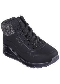 Sneaker Skechers "Uno Gen1 - Darling Daze", M&auml;dchen, Gr. 32, schwarz, Lederimitat, Textil, Schuhe Sneaker, Schn&uuml;rboots, Winterstiefel, High Top Sneaker mit Warmfutter