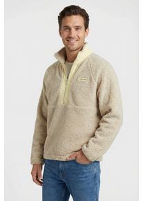 Sweatshirt Calvin Klein, Herren, Gr. S, silbermoss, Pl&uuml;sch, Obermaterial: 100% Polyester, unifarben, regular fit normal, Rundhals, eingesetzt gerader Abschluss, Sweatshirts Sweatshirt, Regular fit, mit Stehkragen