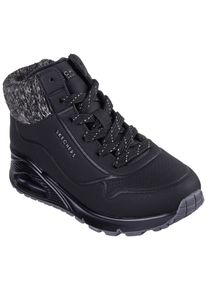 Sneaker Skechers "Uno Gen1 - Darling Daze", M&auml;dchen, Gr. 31, schwarz, Lederimitat, Textil, Schuhe Sneaker, Schn&uuml;rboots, Winterstiefel, High Top Sneaker mit Warmfutter
