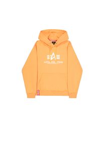 Hoodie Alpha Industries "Basic Hoodie BL", Herren, Gr. S, orange (tangerine), Obermaterial: 80% Baumwolle, 20% Polyester, regular fit, Sweatshirts Hoodie