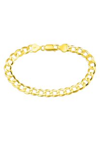 Armband Bruno Banani "Schmuck Geschenk Silber 925 Armschmuck Armkette Panzerkette" Gr. 19, gold (gelbgoldfarben), Armb&auml;nder, Herren, 19, Silber 925 (Sterlingsilber), Armband