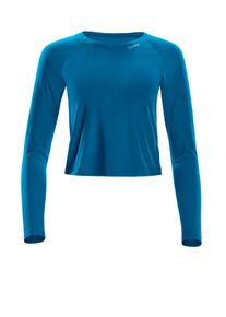 Langarmshirt WINSHAPE "AET119LS", Damen, Gr. L, gr&uuml;n (teal gr&uuml;n), 85% Polyester, 15% Elasthan, Rundhals, Shirts Langarmshirt, Cropped Functional Light and Soft