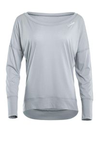 Langarmshirt WINSHAPE "MCS002", Damen, Gr. XS, grau (cool grau), 50% Modal, 50% Baumwolle, U-Boot-Ausschnitt, Shirts Langarmshirt, Ultra leicht