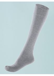 w&auml;schepur Socken W&Auml;SCHEPUR, Damen, Gr. 3/43, grau (hellgrau), 90% Baumwolle, 8% Polyamid, 2% Elasthan, Socken Socken