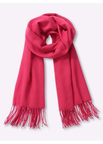 Modeschal Heine, Damen, lila (himbeere), Viskose, Modet&uuml;cher Modeschal