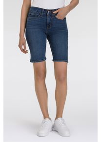 Levi's Shorts LEVI'S "SHAPING BERMUDA", Damen, Gr. 32, N-Gr, clever girl short, Web, Obermaterial: 80% Baumwolle, 19% Polyester, 1% Elasthan, unifarben, regular fit kniefrei, Hosen Shorts, Sommerhose im Five-Pocket Style
