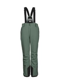 Skihose Killtec "KSW 249 WMN SKI PNTS", Herren, Gr. 36, Normalgr&ouml;&szlig;en, grau (graugr&uuml;n), Obermaterial: 100% Polyester;Futter: 100% Polyester;F&uuml;llung: 100% Polyester, Hosen Skihose, Wasser- und winddicht, abnehmbare Tr&auml;ger, verstellbare Taille