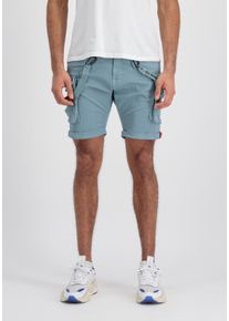 Shorts Alpha Industries "Utility Short", Herren, Gr. 34, Normalgr&ouml;&szlig;en, bunt (graublau), Obermaterial: 98% Baumwolle, 2% Elastan, Hosen Shorts