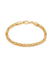 Armkette Kuzzoi "Armband Herren K&ouml;nigskette Robust 925 Silber" Gr. 210, gold, Armb&auml;nder, Herren, 210, Silber 925 (Sterlingsilber), Armkette