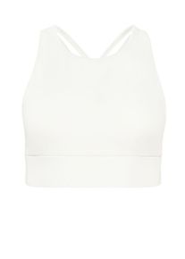 Sport-Bustier WINSHAPE "Functional Comfort Sport-BH SB103C", Damen, Gr. S, cream, 85% Polyester, 15% Elasthan, BHs Sport-Bustier, mit R&uuml;cken-Applikation
