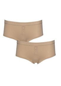 Boobs & Bloomers Boxershorts BOOBS & BLOOMERS "Anny", M&auml;dchen, Gr. XS, rosa (powder), Single Jersey, Obermaterial: 95% Baumwolle, 5% Elasthan, k&ouml;rpernah, Unterhosen Boxershorts, Knopf als Deko, eng, elastisch, bequem, weich, mit Bund, Baumwollmix