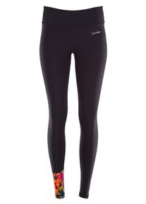 Leggings WINSHAPE "AEL106-Rainbow-Flowers", Damen, Gr. XXL, Normalgr&ouml;&szlig;en, bunt (rainbow flowers), 80% Polyester, 20% Elasthan, Hosen Leggings, mit leichtem Kompressionseffekt