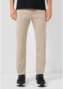 Chinohose QS, Herren, Gr. 33, L&auml;nge 34, beige, Web, Obermaterial: 98% Baumwolle, 2% Elasthan, unifarben, regular fit kn&ouml;chellang, Hosen Chinohose, mit Stretchanteil