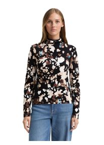 T-Shirt Tom Tailor Denim, Damen, Gr. XL, abstract print, Single Jersey, Obermaterial: 95% Viskose, 5% Elasthan, bedruckt, regular fit taillenbedeckt, ohne Ausschnitt, gerader Abschluss, Shirts T-Shirt, mit All-Over Print