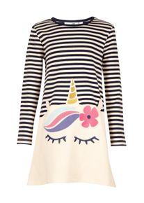 Sommerkleid happy girls "dress", M&auml;dchen, Gr. 116, EURO-Gr&ouml;&szlig;en, blau (navy), Stoff, 100% Baumwolle, normal, Kleider Sommerkleid