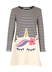 Sommerkleid happy girls "dress", M&auml;dchen, Gr. 92, EURO-Gr&ouml;&szlig;en, navy, Stoff, 100% Baumwolle, normal, Kleider Sommerkleid