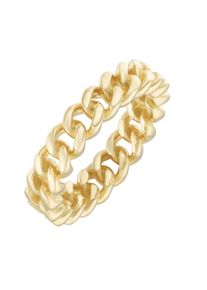 Fingerring Smart Jewel "Ring Panzerkettenoptik, Silber 925" Gr. 54, gold, Fingerringe, Damen, 54, Silber 925 (Sterlingsilber), Fingerring