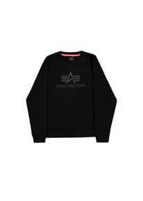 Sweater Alpha Industries "Basic Sweatshirt Carbon", Herren, Gr. XL, schwarz (schwarz, schwarz), Obermaterial: 80% Baumwolle, 20% Polyester, regular fit, Sweatshirts Sweater