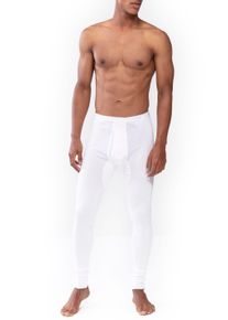 Lange Unterhose Mey "Noblesse", Herren, Gr. 3XL, wei&szlig;, Feinripp, Obermaterial: 100% Baumwolle, unifarben, k&ouml;rpernah, Unterhosen Lange Unterhose, mit weichen Beinabschl&uuml;ssen