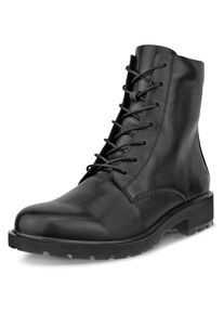 Schn&uuml;rstiefelette Ecco "METROPOLE VIENNA", Damen, Gr. 38, schwarz, Leder, Schuhe Schn&uuml;rstiefelette, Schn&uuml;rboots, Klassik-Stiefelette mit Dual-Fit-Innensohle