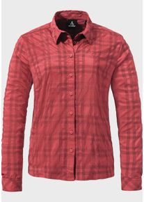 Sch&ouml;ffel Outdoorbluse SCH&Ouml;FFEL "Hiking Blouse Style Yekuro WMS", Damen, Gr. 36, rosa (2675, rosa), Oberstoff: 81% Polyester, 14% Nylon, 5% Elasthan, Basic, V-Ausschnitt, Blusen Outdoorbluse