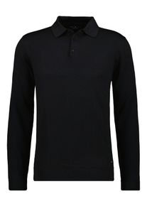 Rundhalspullover Ragman, Herren, Gr. 48, schwarz, Strick, 100% Wolle, hoch geschlossener Ausschnitt, Pullover Rundhalspullover
